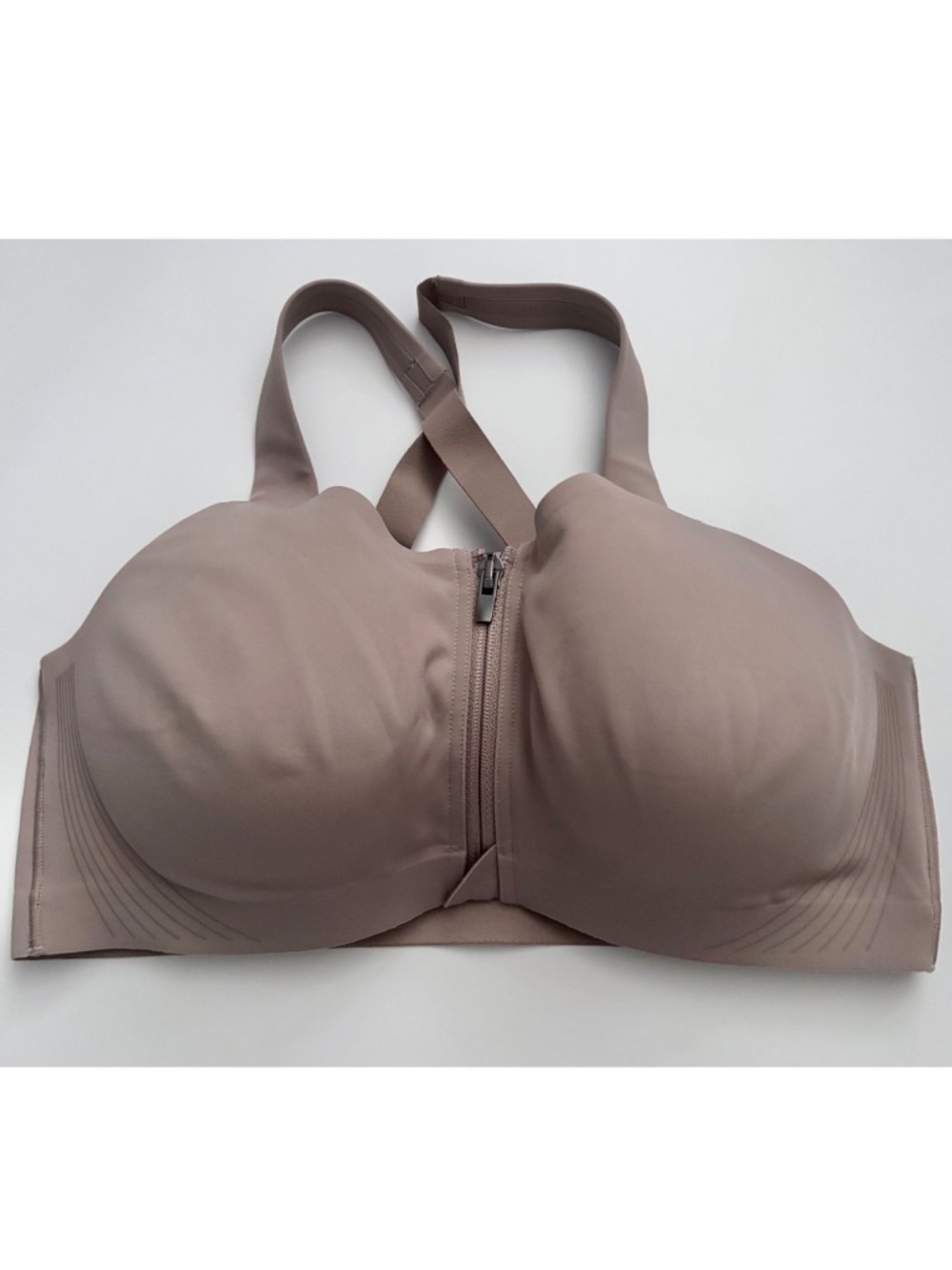 Victoria's Secret Sport Bra Knockout Front Close Taupe Nwt Underwire 36G